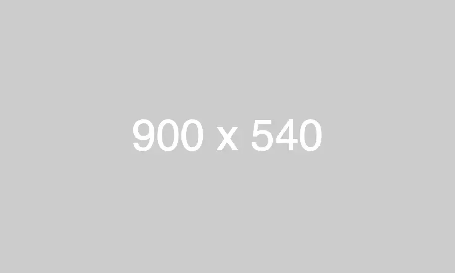 Gray placeholder box displaying the text "900 x 540" in its center.